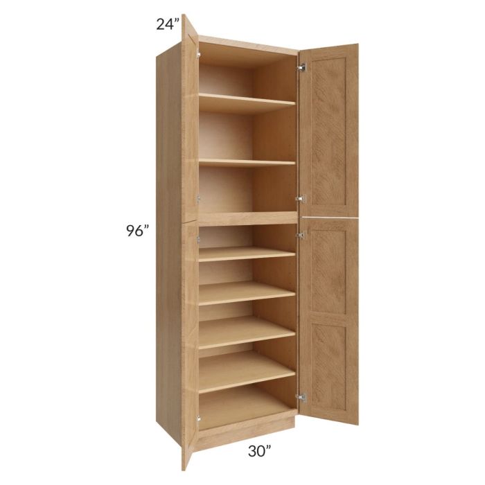 Midtown Timber Shaker 30x24x96 Pantry Cabinet