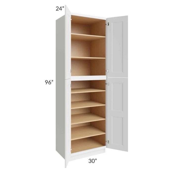 Salem White 30x24x96 Pantry Cabinet