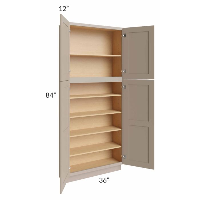 Tuscan Oyster 36x12x84 Pantry Cabinet