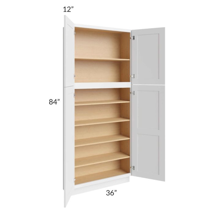 Salem White 36x12x84 Pantry Cabinet