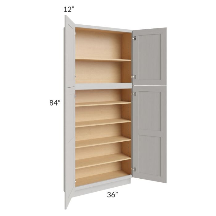 Salem Light Grey 36x12x84 Pantry Cabinet