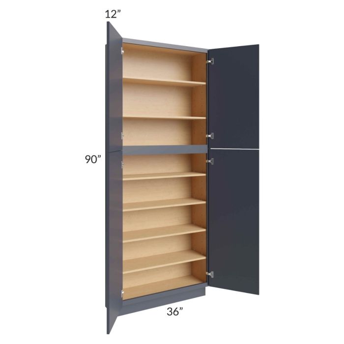 Vienna Indigo 36x12x90 Pantry Cabinet