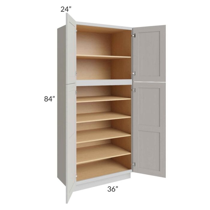 Midtown Light Grey Shaker 36x24x84 Pantry Cabinet