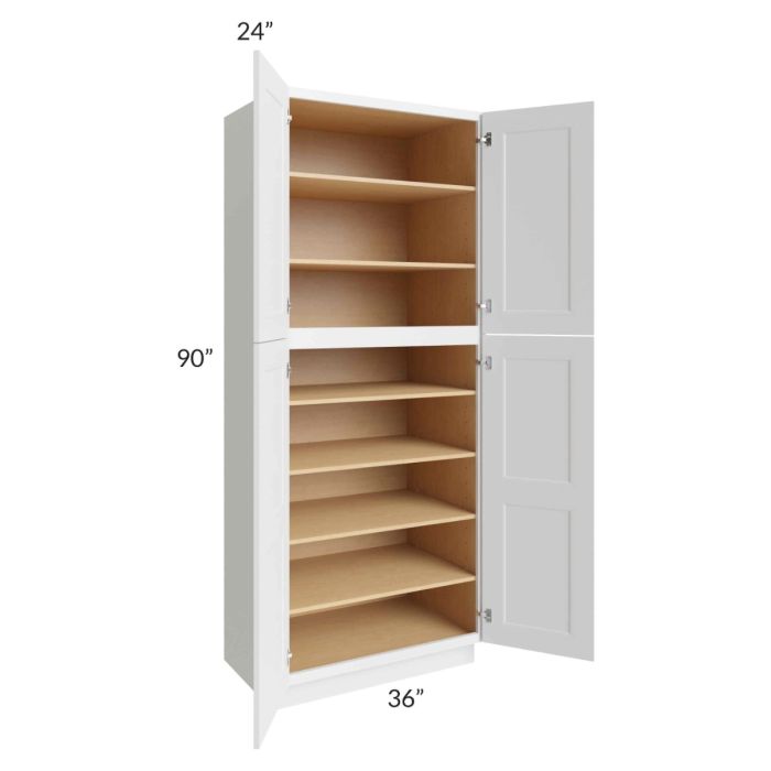 Union White 36x24x90 Pantry Cabinet