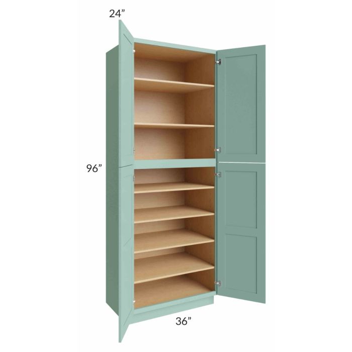 Midtown Sage Green Shaker 36x24x96 Pantry Cabinet
