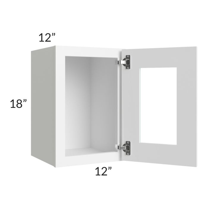 Lakewood White 12x18 Decorative Wall Cabinet