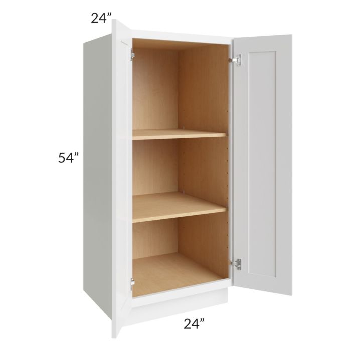 Stratton White Shaker 24x54 Pantry Base Cabinet