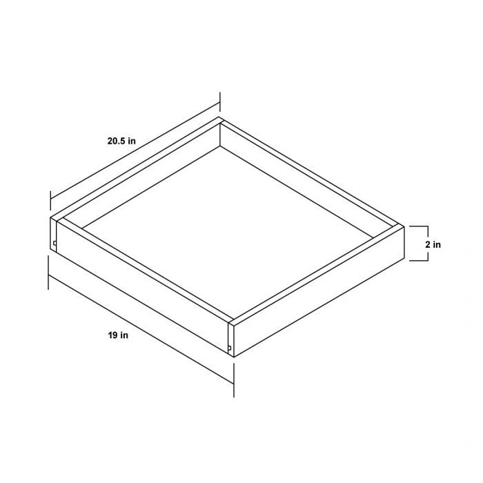 Glazed Praline 21" Roll Out Tray