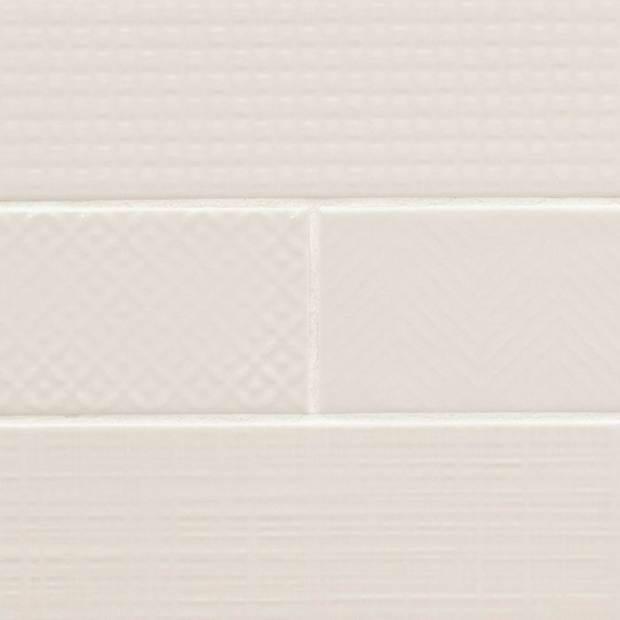 Urbano Crema 3D Mix Subway Tile