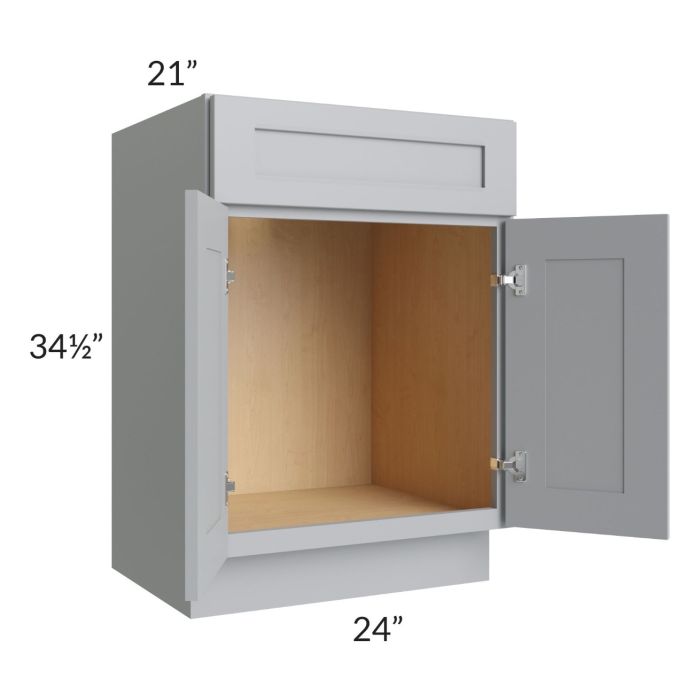 Asheville Grey Shaker 24" Vanity Sink Base Cabinet