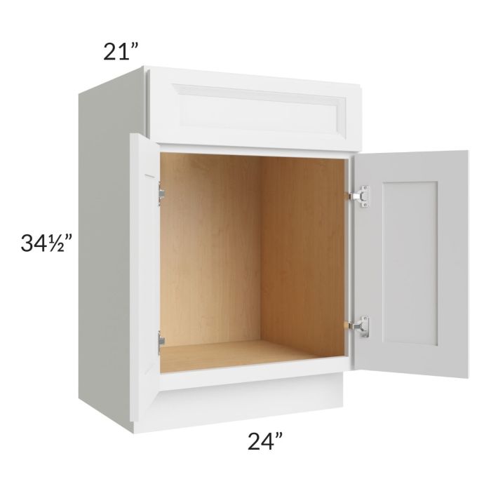 Bayville White 24" Vanity Sink Base Cabinet