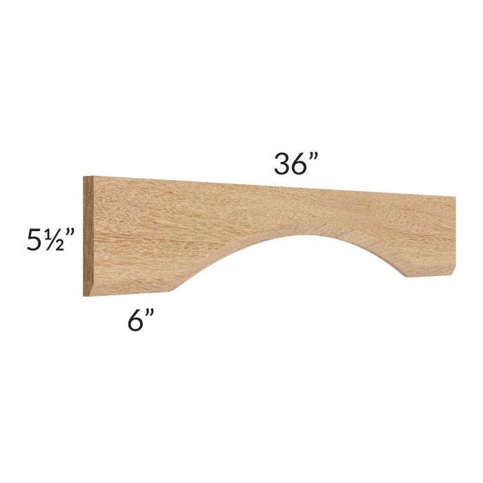 Midtown Timber Shaker 36" Arched Valance