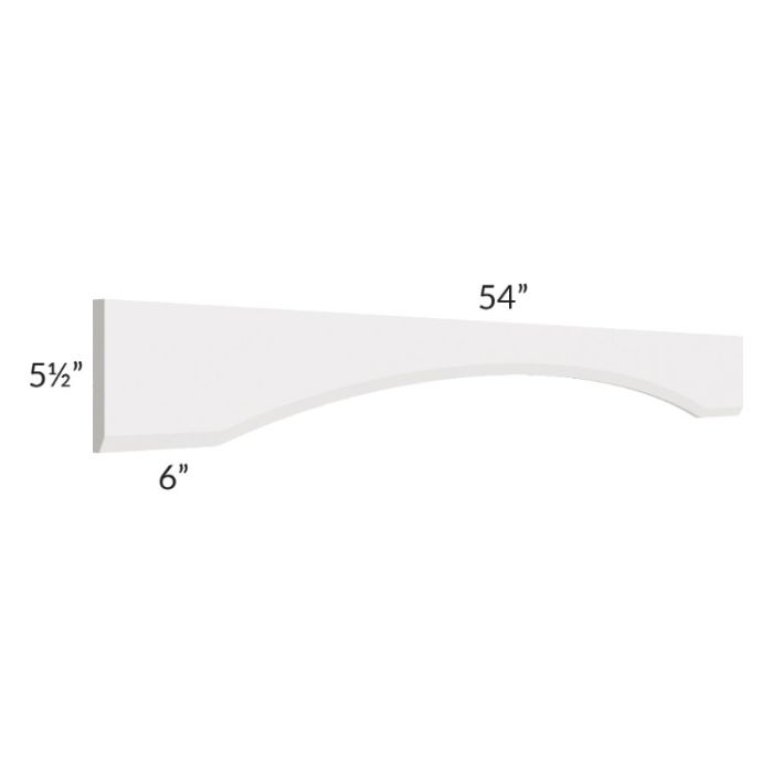 Tuscan Cloud 54" Arched Valance