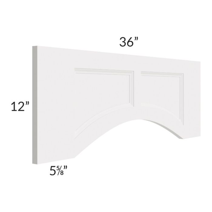 Tuscan Cloud 36" Arched Recessed Panel Valance (Trimmable)