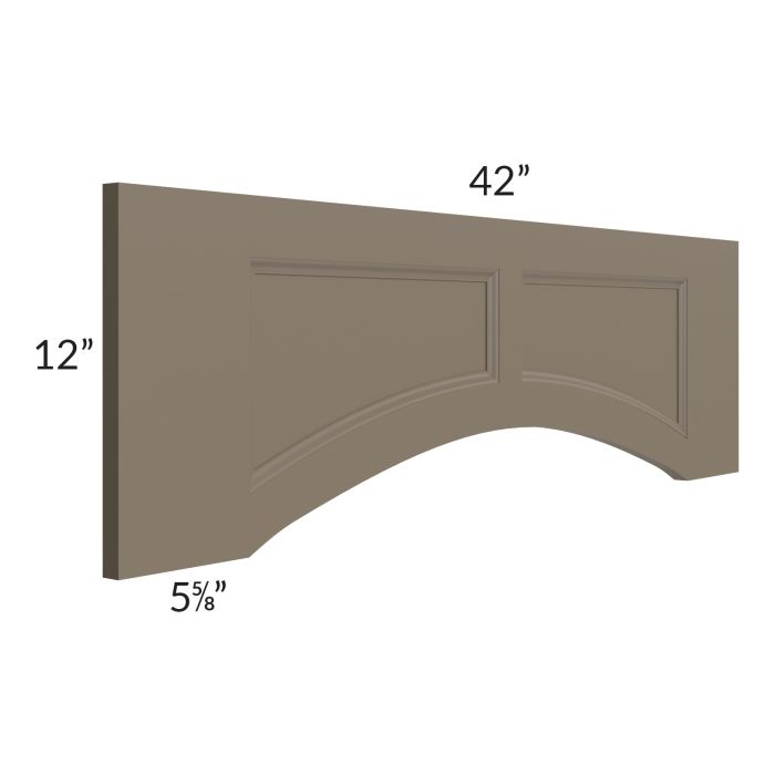 Tuscan Stone 42" Arched Raised Panel Valance (Trimmable)