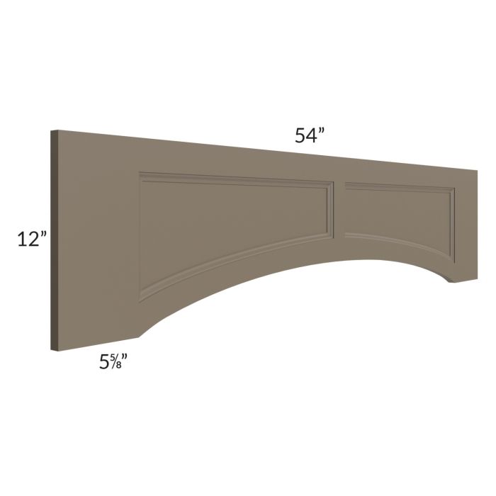 Tuscan Stone 54" Arched Raised Panel Valance (Trimmable)