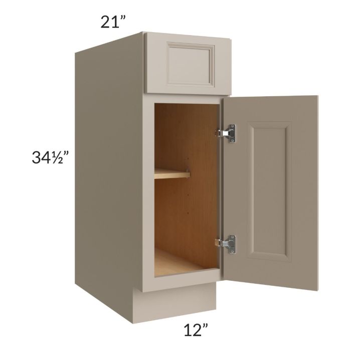 Tuscan Oyster 12" Vanity Base Cabinet