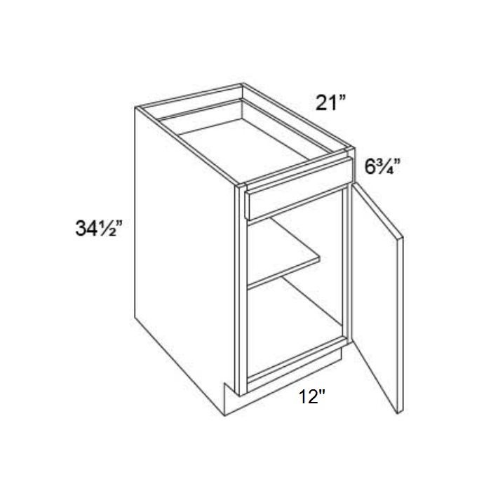 12" Vanity Base Cabinet