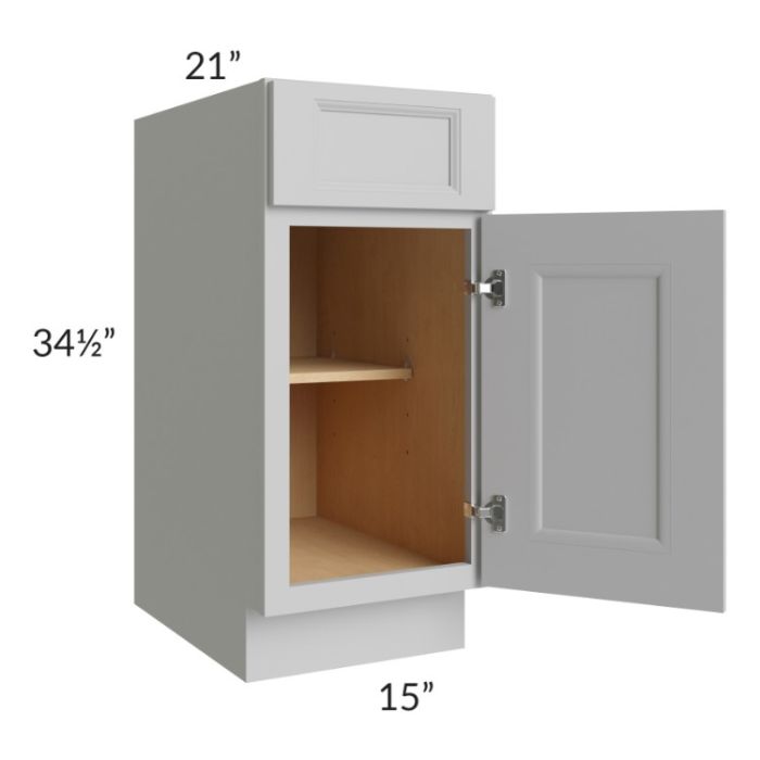 Tuscan Painted Grey 15" Vanity Base Cabinet