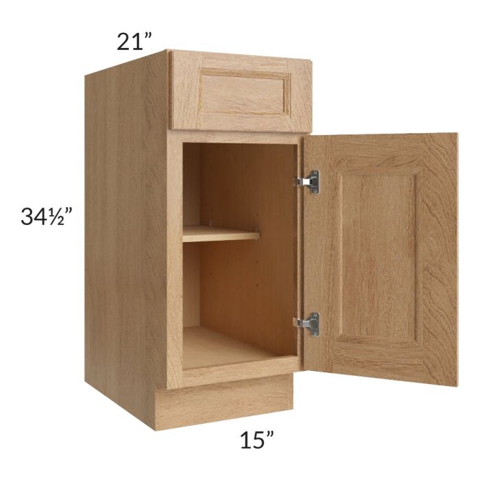 Tuscan Timber 15" Vanity Base Cabinet