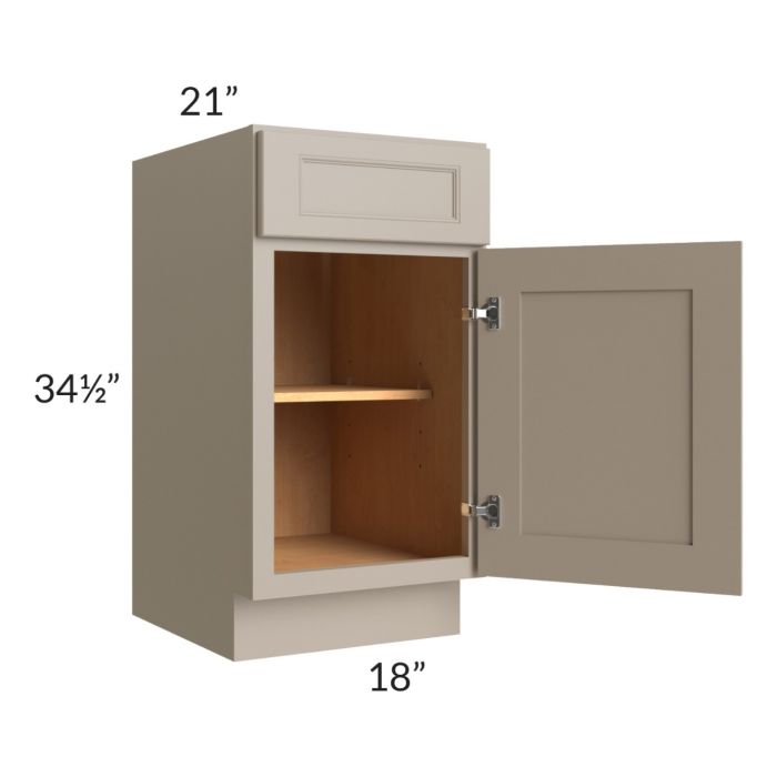 Tuscan Oyster 18" Vanity Base Cabinet