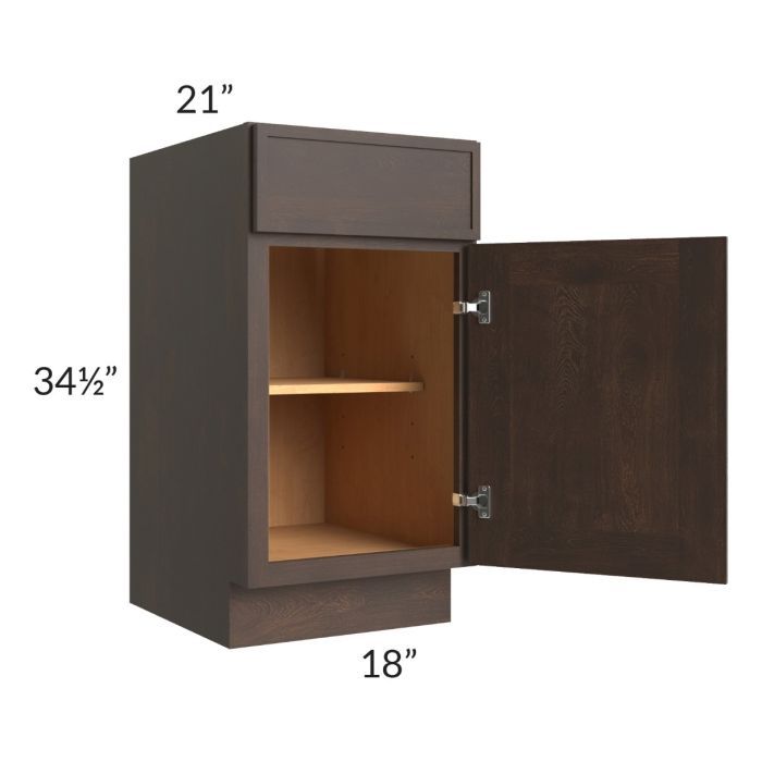 Vienna Kona Brown 18" Vanity Base Cabinet