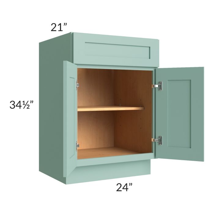 Midtown Sage Green Shaker 24" Vanity Base Cabinet