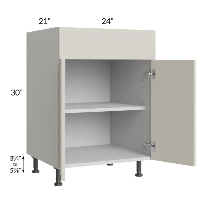 Milan Beige Matte 24" Vanity Base Cabinet