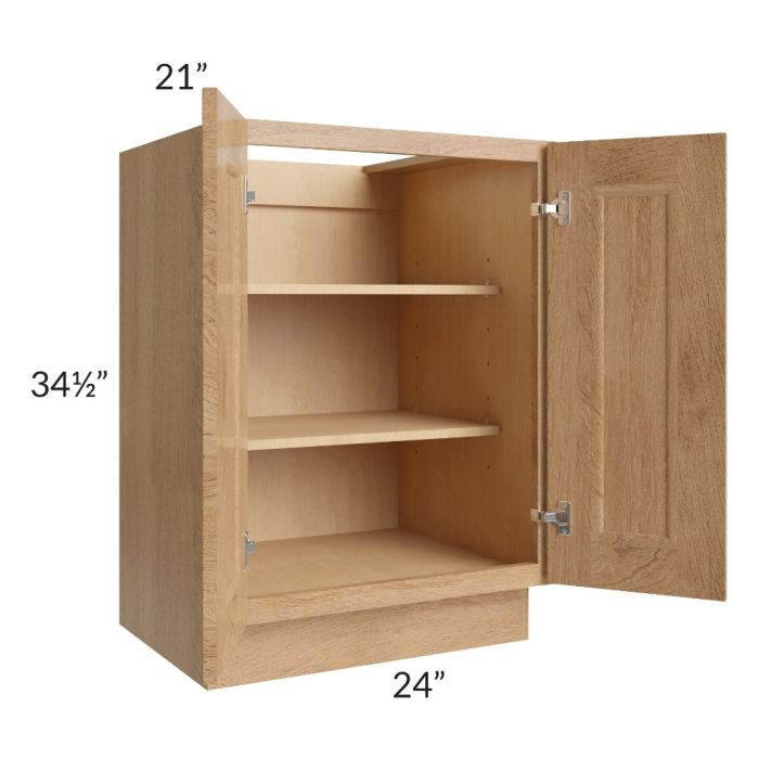 Tuscan Timber 24" Full Height Door Vanity Base Cabinet