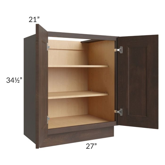 Tuscan Kona Brown 27" Full Height Door Vanity Base Cabinet