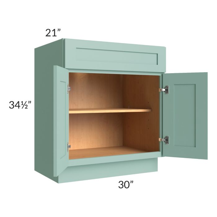 Midtown Sage Green Shaker 30" Vanity Base Cabinet