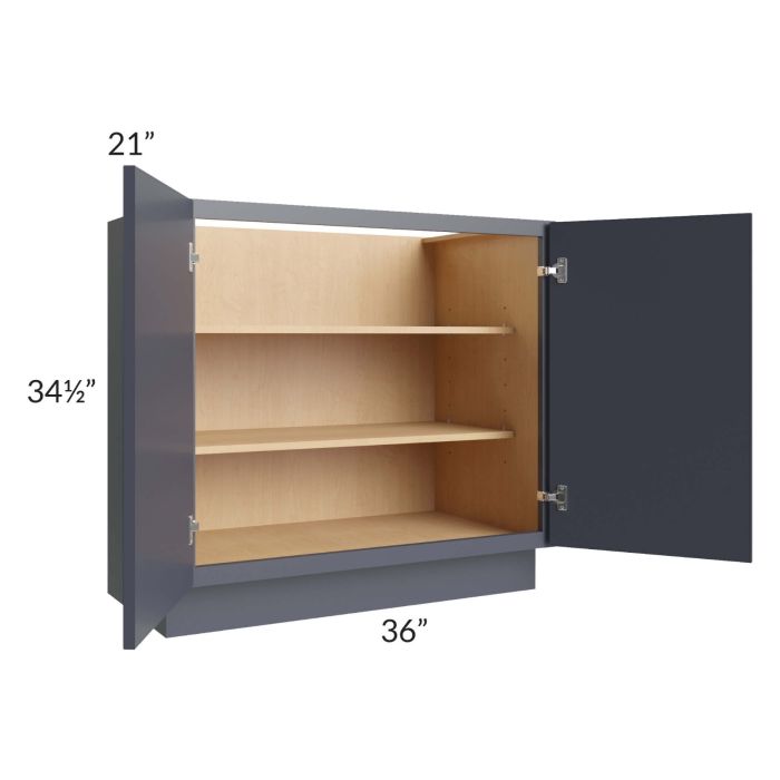 Vienna Indigo 36" Full Height Door Vanity Base Cabinet