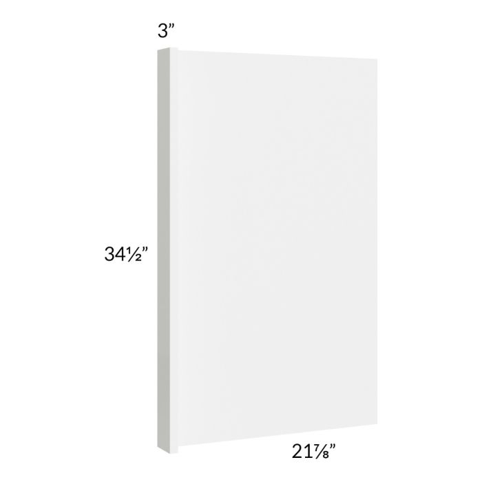 Milan White Gloss Vanity Base End Panel