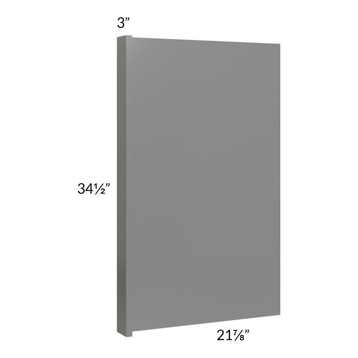 Milan Grey Gloss Vanity Base End Panel