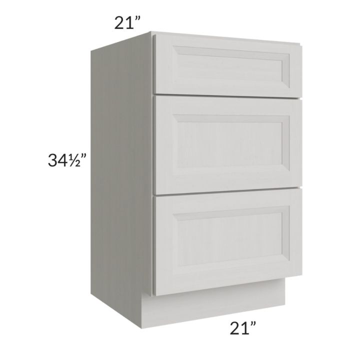 Salem Light Grey 21" Vanity Drawer Base Cabinet