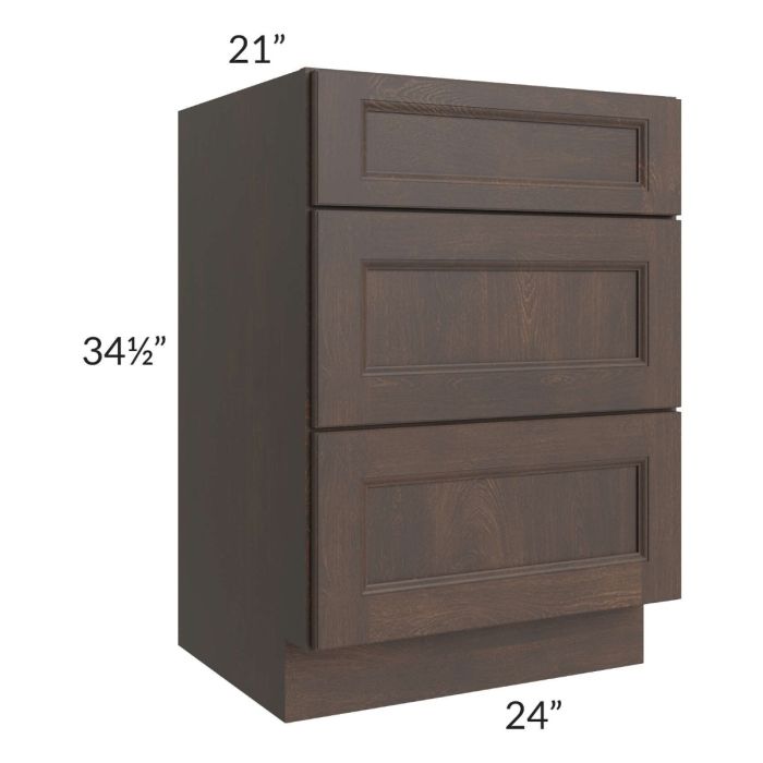 Tuscan Kona Brown 24" Vanity Drawer Base Cabinet