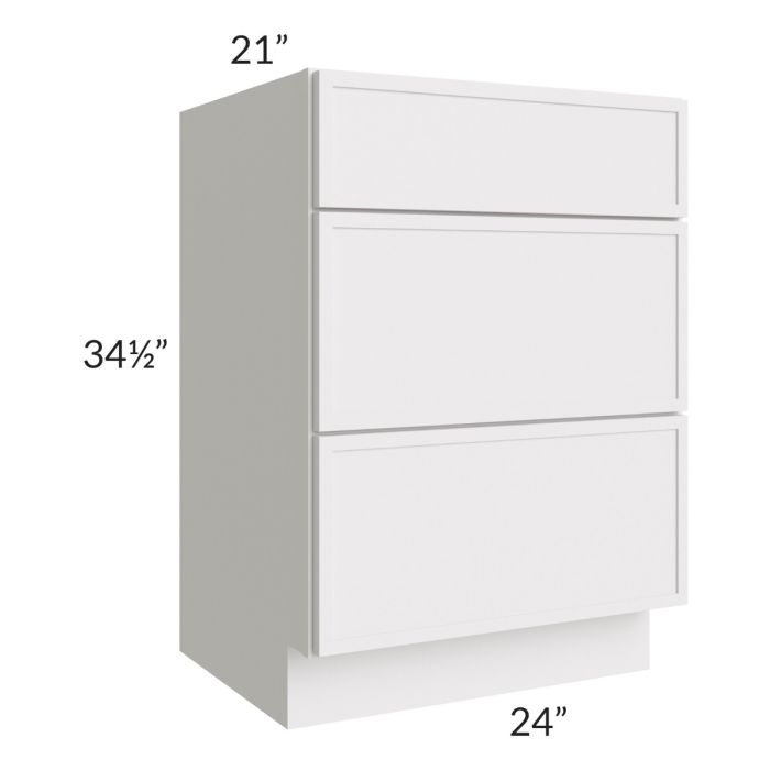 Vienna Cloud 24" Vanity Drawer Base Cabinet