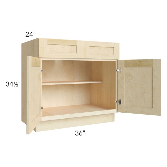 Unfinished Shaker 36" Base Cabinet