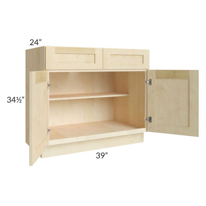 Unfinished Shaker 39" Base Cabinet