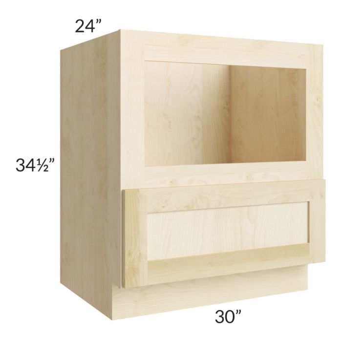 Unfinished Shaker 30" Microwave Base Cabinet