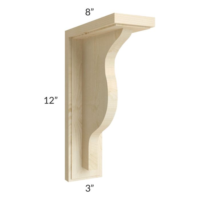 Unfinished Shaker Decorative Corbel