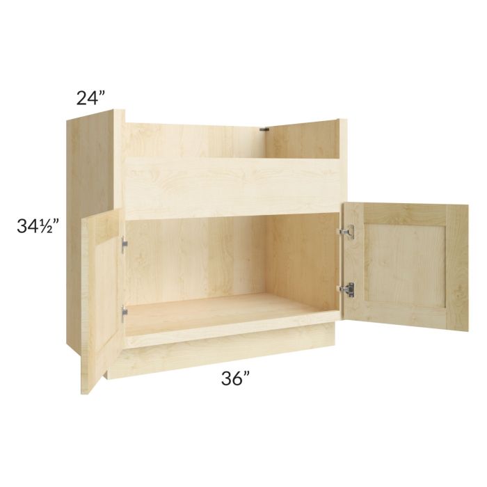 Unfinished Shaker 36" Farm Sink Base