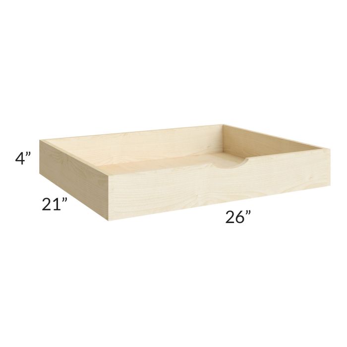 Unfinished Shaker 30" Roll Out Tray