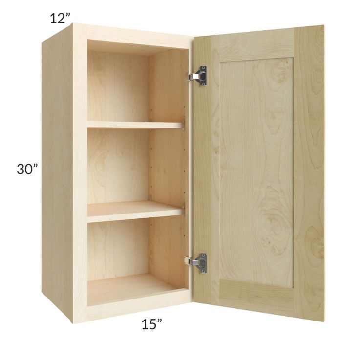 Unfinished Shaker 15x30 Wall Cabinet