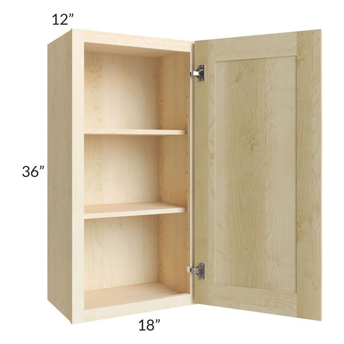 Unfinished Shaker 18x36 Wall Cabinet