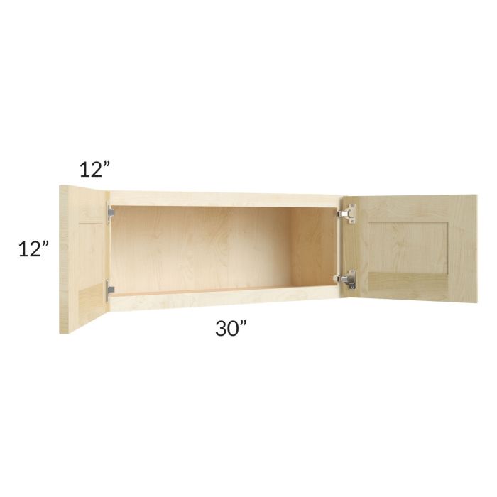 Unfinished Shaker 30x12 Wall Cabinet