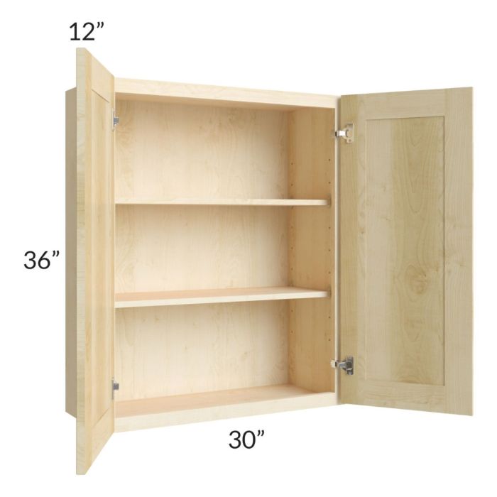 Unfinished Shaker 30x36 Wall Cabinet