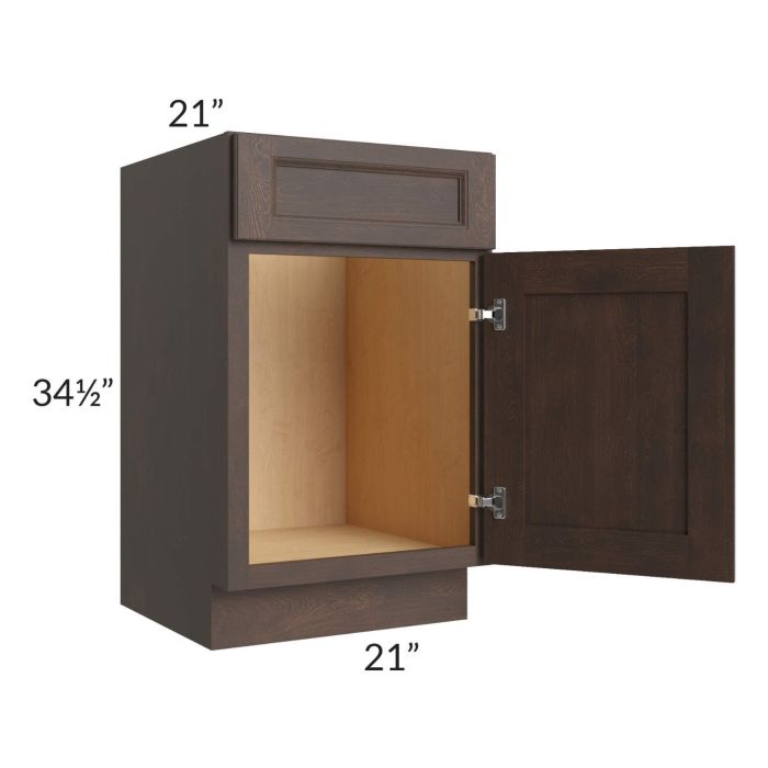 Tuscan Kona Brown 21" Vanity Sink Base Cabinet