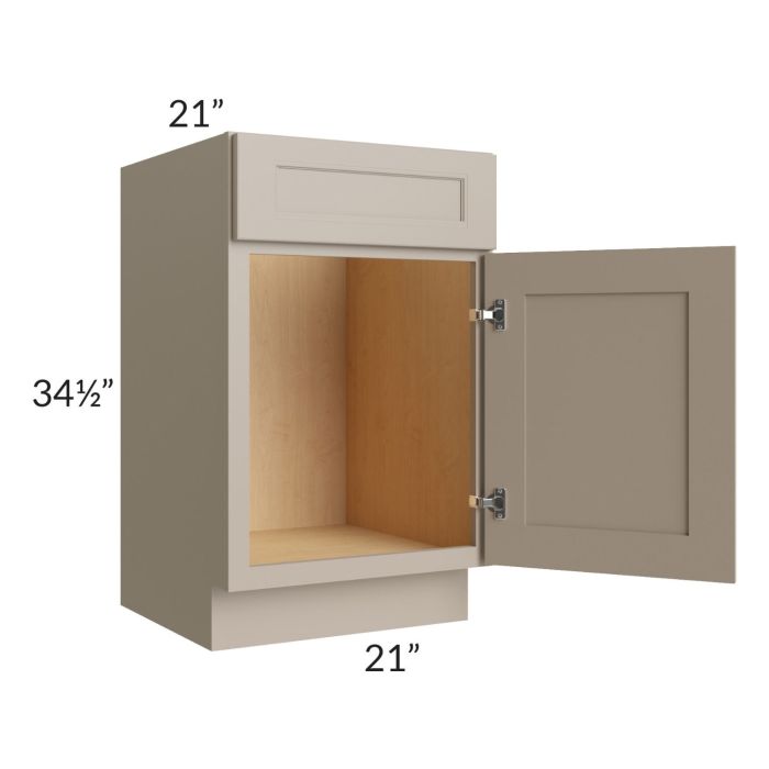 Tuscan Oyster 21" Vanity Sink Base Cabinet