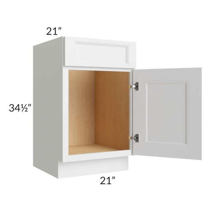 Union White 21" Vanity Sink Base Cabinet